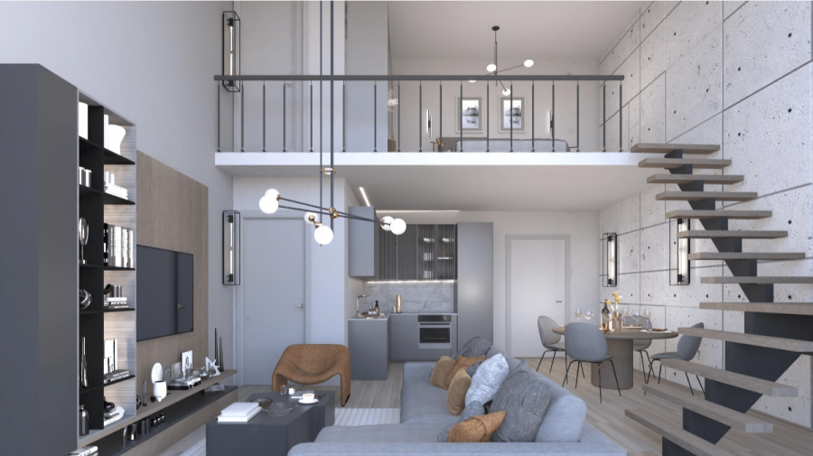 1 Bedroom Loft Penthouse with Mediterranean view Ref. NC8019